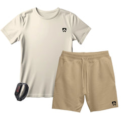 Kit Camiseta e Short Moletom + Brinde