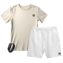 Kit Camiseta e Short Moletom + Brinde