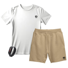 Kit Camiseta e Short Moletom + Brinde