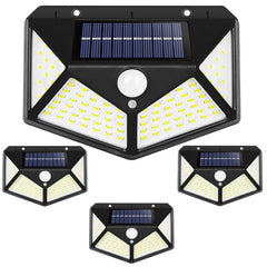 Luminária Solar Jardim 100 Led Com Sensor Presença Lampadas